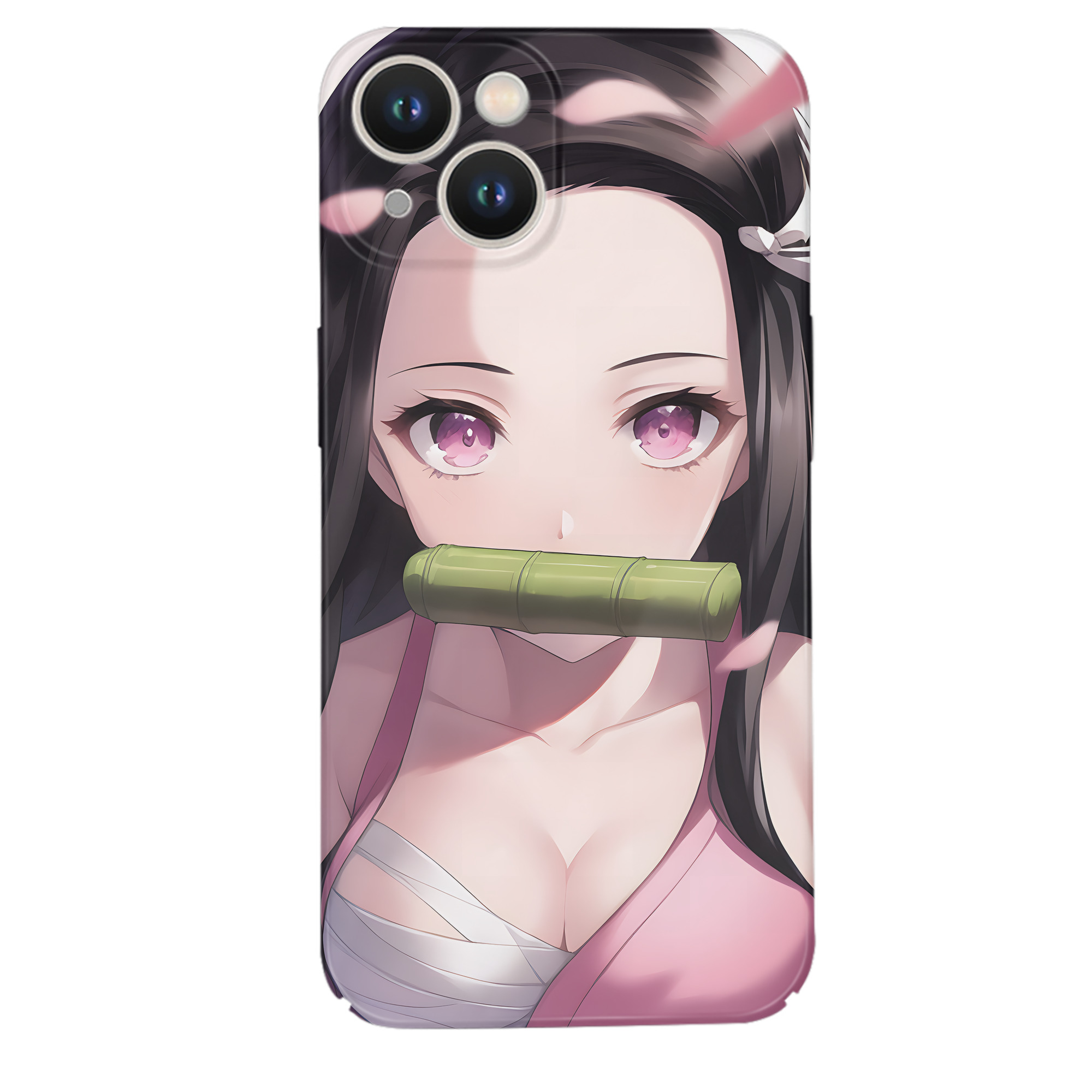 （画像用） 鬼滅の刃（きめつのやいば）竈門 禰󠄀豆子／かまど ねずこ Kamado Nezuko 【iPhone 14シリーズ対応】ハードケース